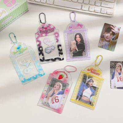 Coole Sommer-Serie Fotokartenhalter Niedliche Kirsch-Smoothies Bilderrahmen Cartoon Eiscreme Kartenhüllen für Kpop Idol Karten Neu