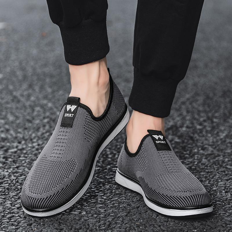 Fashion Summer Mesh Men Casual Shoes Breathable Sneakers Men Outdoor Walking Shoes Comfortable Slip On Mens Loafers Zapatillas Hombre 45