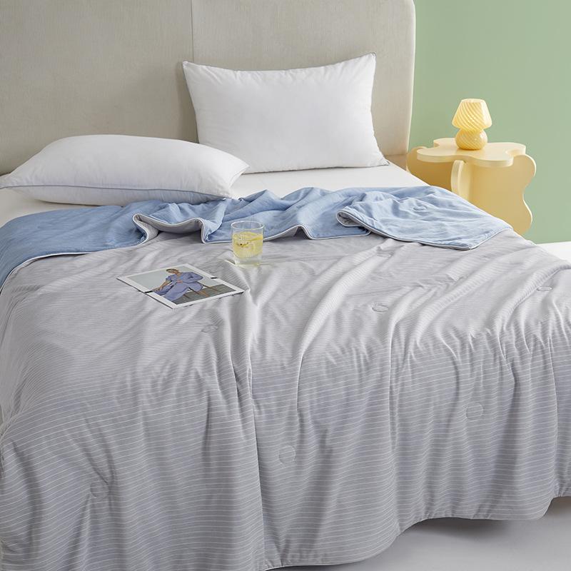 Class A Cool Feeling Summer Quilt Mica Technology Nano Particles Antibacterial Ice Silk Fabric Smooth Cool Feeling Quilt
