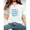 Modisches und kreatives trendiges Oster-Muster-Print-T-Shirt für Damen, vielseitiger Trend-Stil, der zu jeder Jahreszeit getragen werden kann.