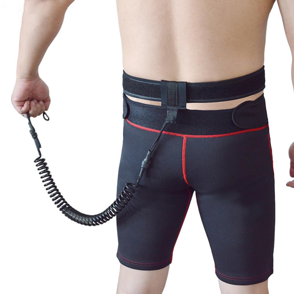 6mm Surfing Chest Strap TPU Spring Rope Safety Board Leash Surfing Waist Rope Replacement for Surfing/Standup Paddle Board/Kayak