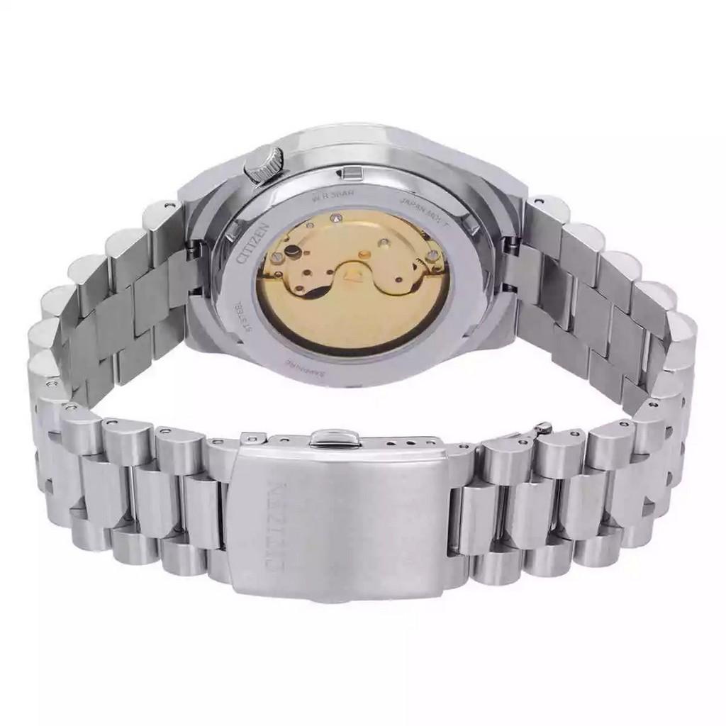 Citizen Tsuyosa Herrenuhr aus Edelstahl mit blauem Zifferblatt und automatischem Uhrwerk NJ0151-53L