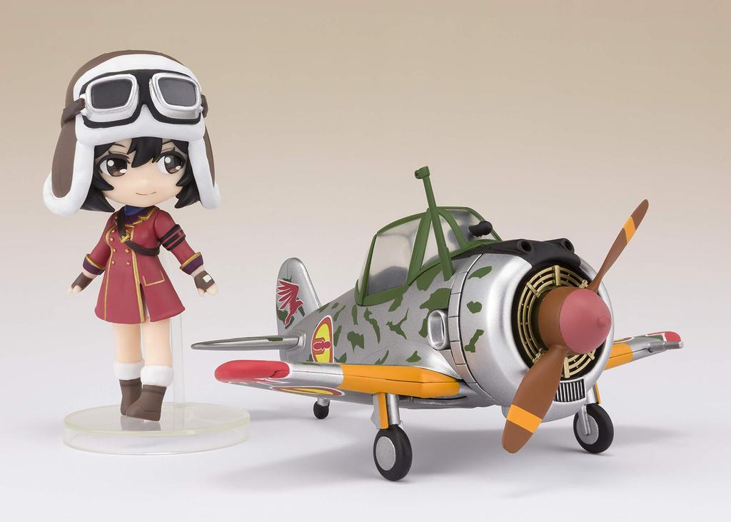 TAMASHII NATIONS Figuarts mini Kotobuki Squadron in the Wilderness Kirie Hayabusa type 130mm painted movable figure & (Kyrie specification) approx.