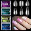 Luxury False Nail Tips Soft Gel Fingertip Semi-matte Capsules Almond French Coffin Full Cover Artificial Fake Nails Extension