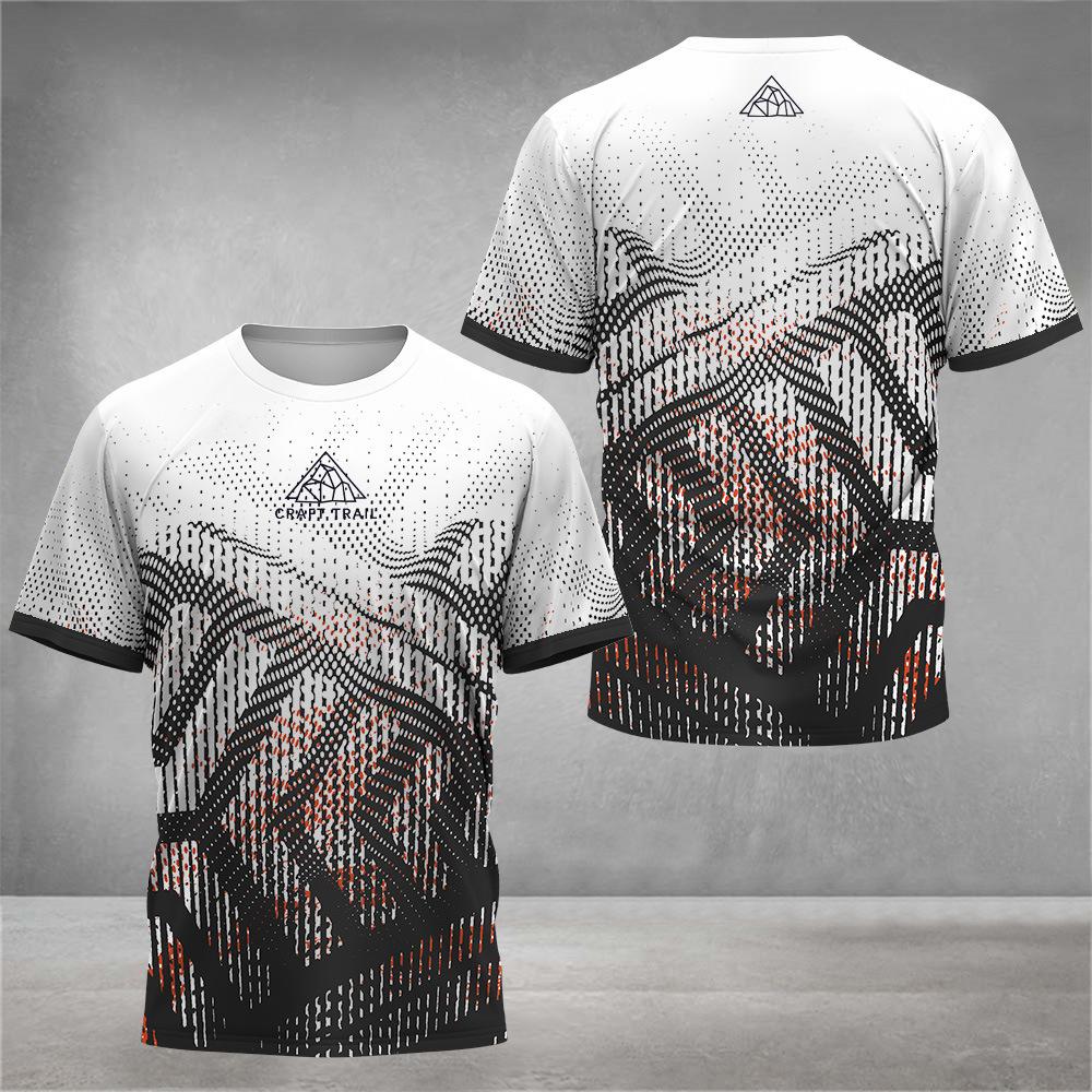 Men Fashion Short Sleeve 3d Print T Shirt Round Neck Summer Plus Size Tees