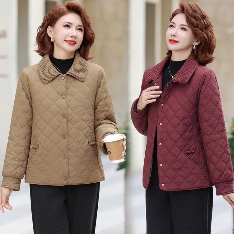 Autumn and winter small padded clothes lapel short new padded jacket small padded women