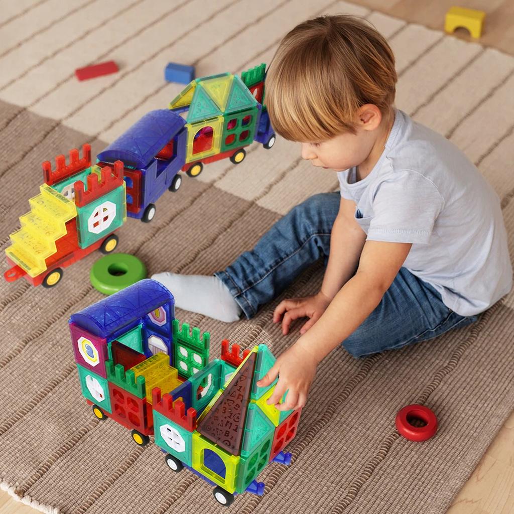 [PACK] Magnetic Blocks 72 pcs Car House U858