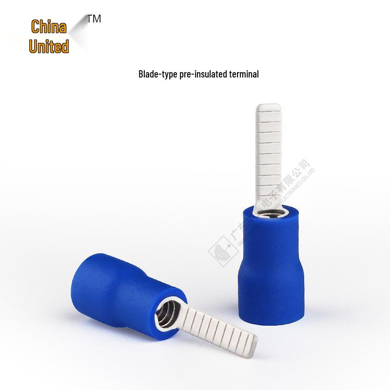 Pre-insulated Blade Type Crimp Terminal, 1000/Bag - Copper Wire Lug