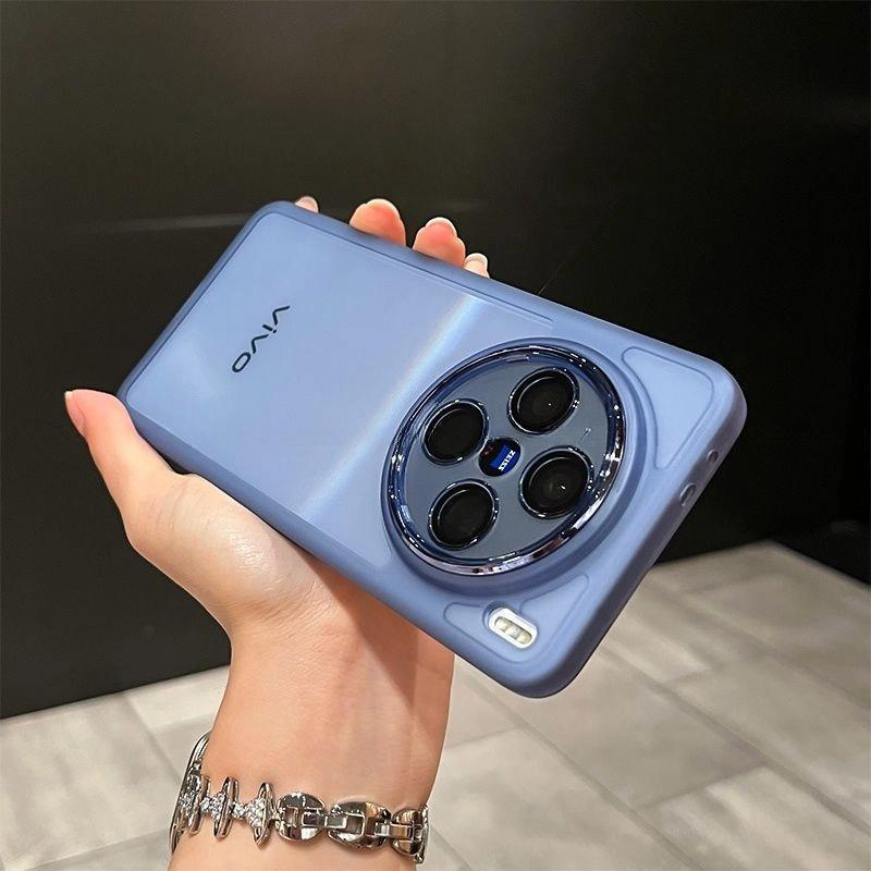 

For Vivo X100 Case vivo X100 Pro Phone Case vivo X100S X100S Pro X100 Ultra Cover Shookproof Plating Silicone back cover vivo X100s Pro