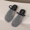 Fashion Shoes Fretwork Heels Slippers Women Summer Slides Cover Toe Pantofle 2025 Rome Female Shoes Womens Slippers Outdoor Slides Fretw