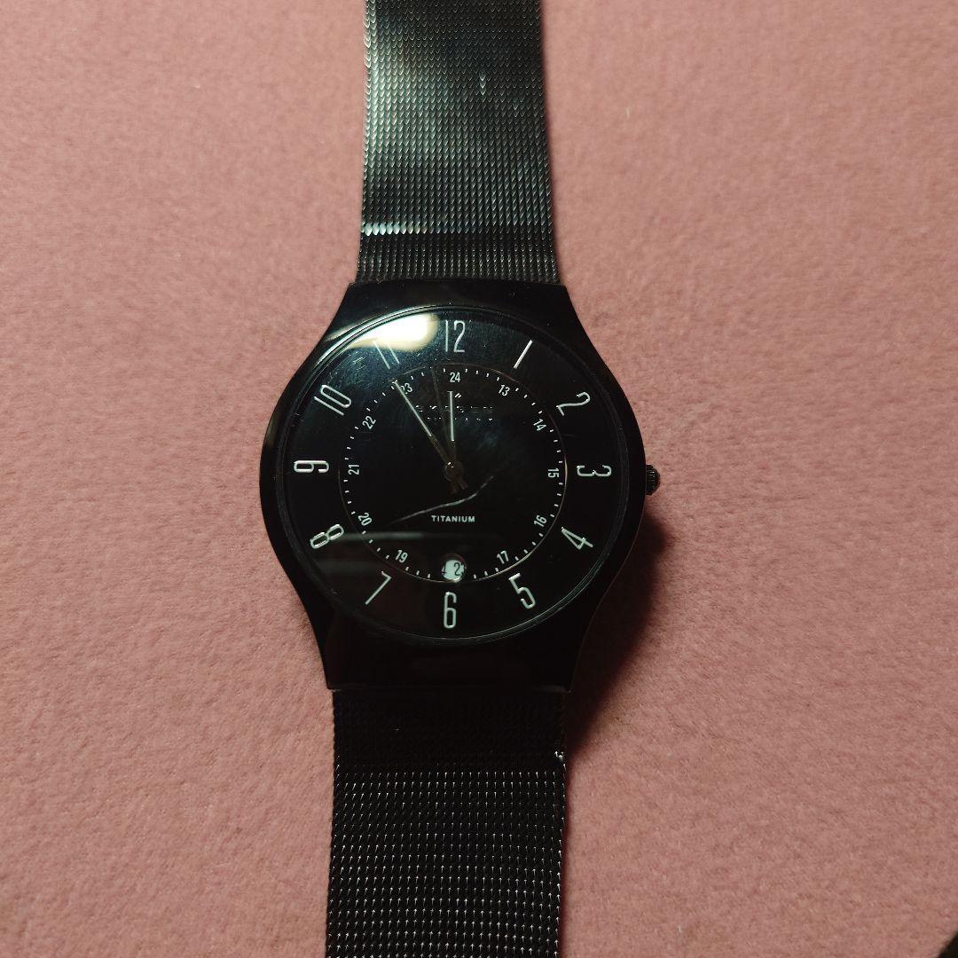 Used SKAGEN watch 233XLTMB black