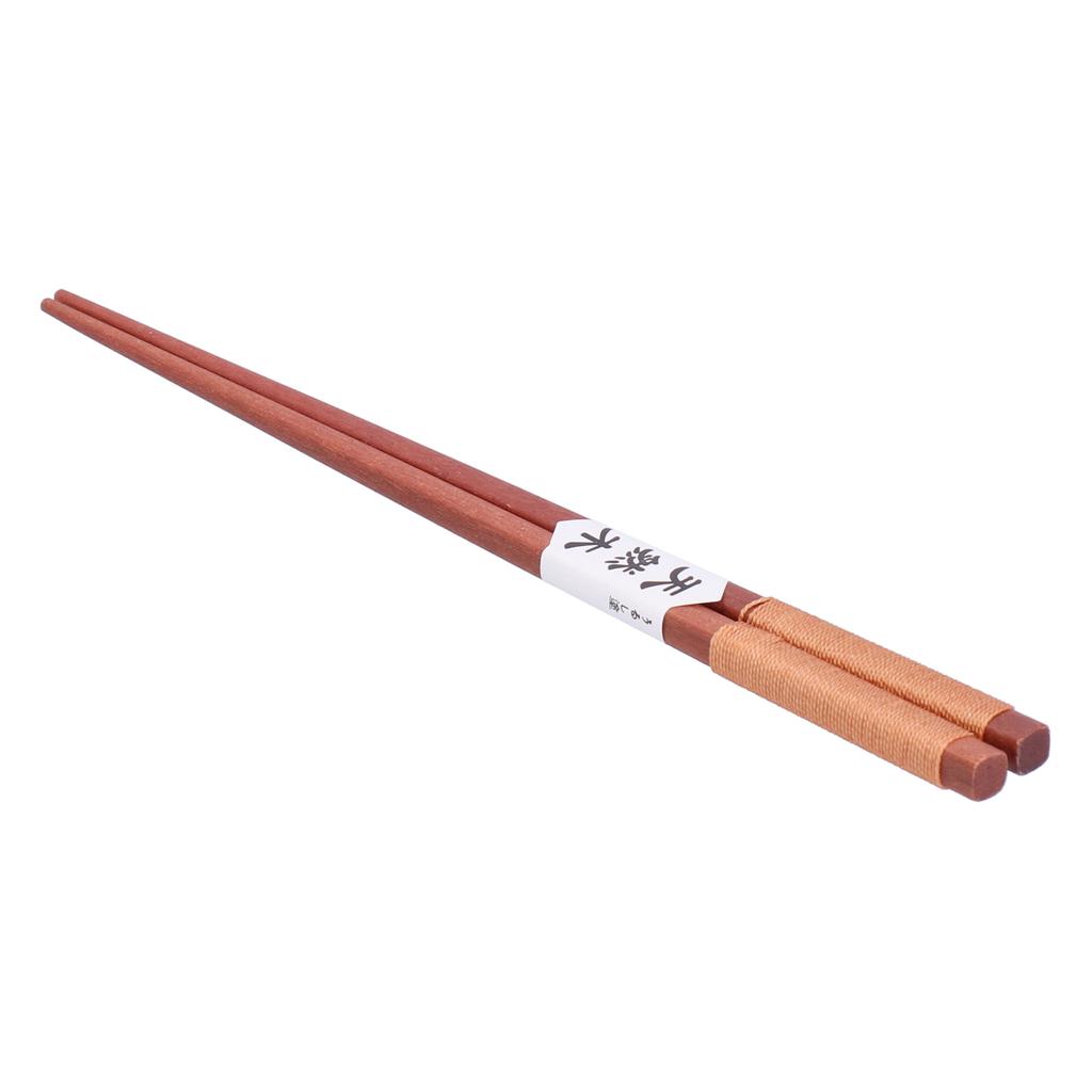5Pairs Wooden Chopsticks Tangled Line NonSlip Sushi Chopsticks for Hotel Household Restaurant(Brown )