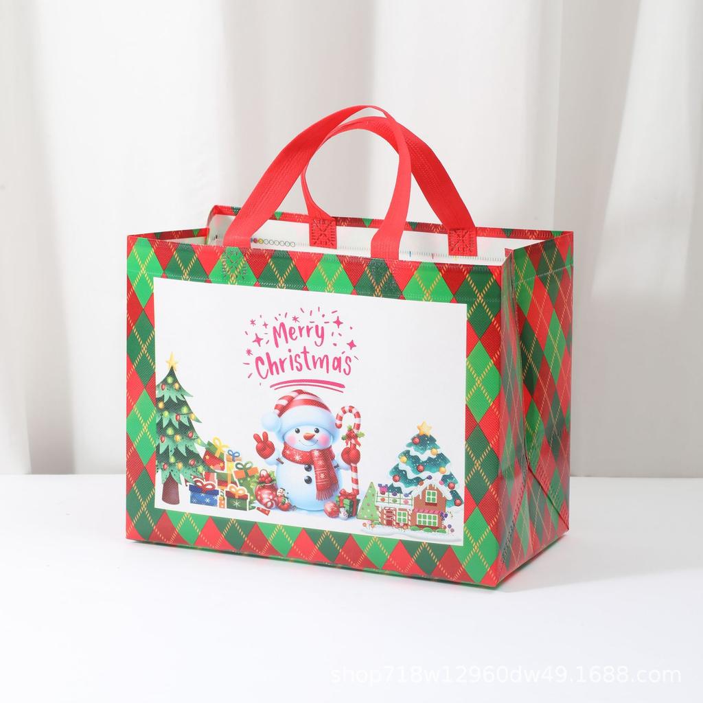 Christmas Non-woven Fabric Christmas Gift Bags, Gift Packaging Handbags