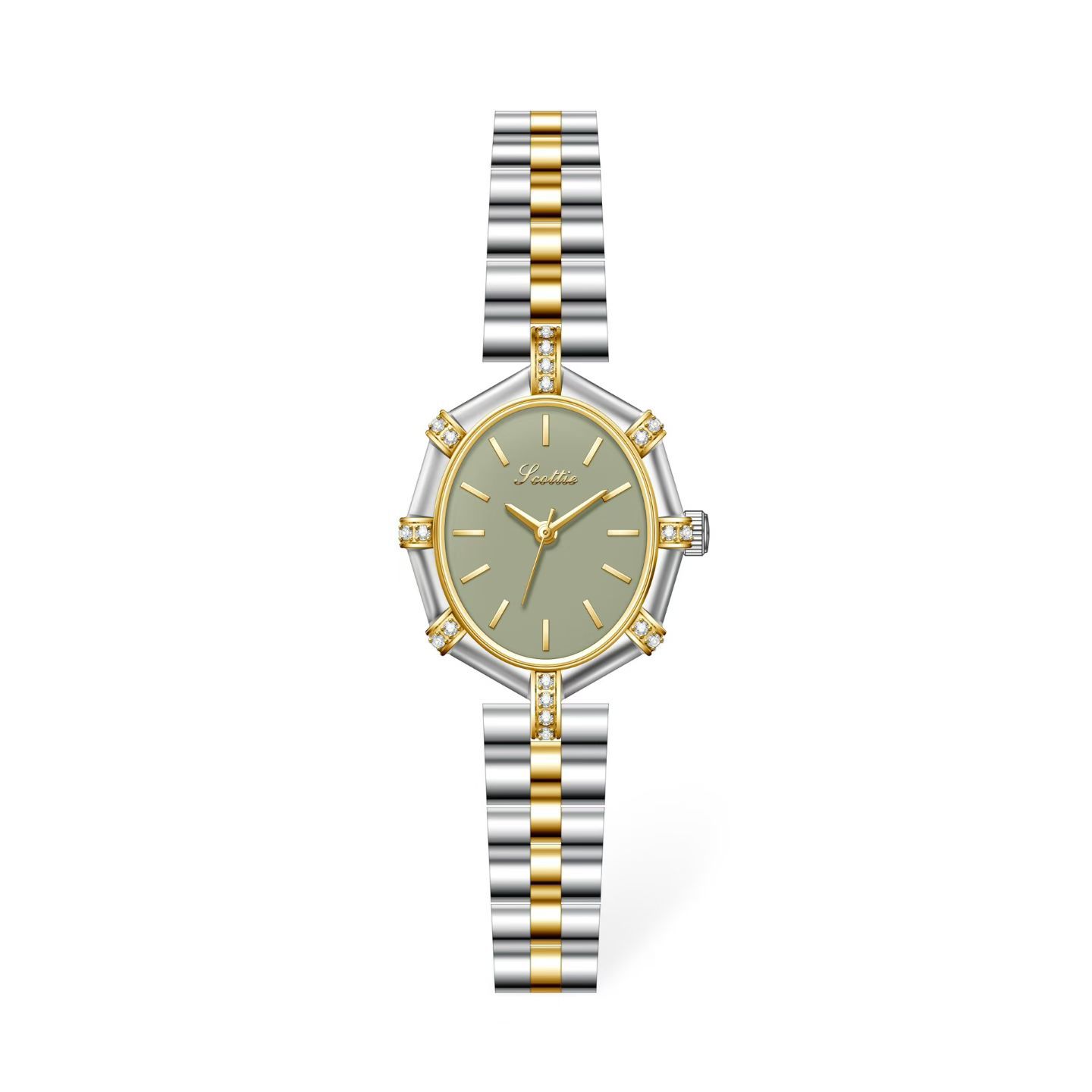 9852 Steel Strap Watch Octagonal Retro Women s Watch Fashion Small Dial