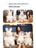 Cute White Rabbit Plush Toy - Pillow and Bedtime Doll Gift for Girls