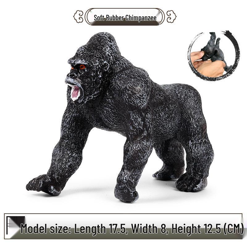 Children's Cognitive Science Education Toy: Large Soft Rubber Chimpanzee Figure
