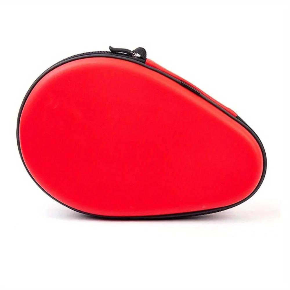

1PC Table Tennis Racket Bag High Quality Square Shaped Handbag Racket Box Hard Portable Sports Racket Bag червоний