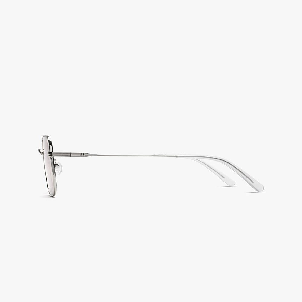 Hwillaaiweeo Metal Sunglasses (Fls7487 Shinysilver/T 55)