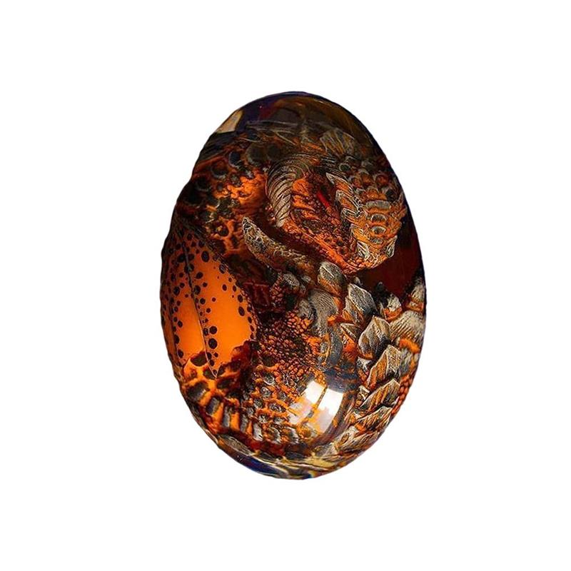 Lava Dragon Egg Ornamental Collection Decor Dinosaur Egg Statue Resin Dragon Egg Crystal Minerale Gemstone Reiki Home Decoration