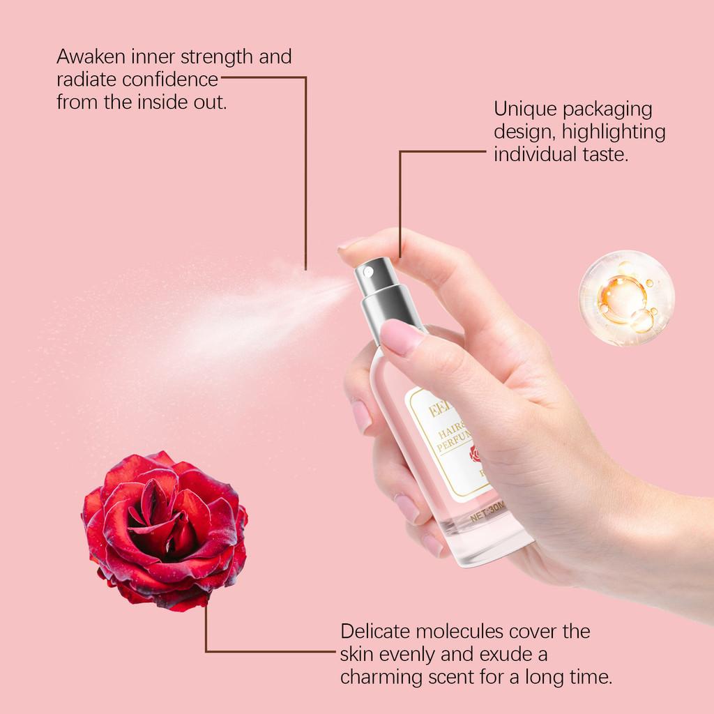 Eelhoe Rose Body And Hair Perfume Spray Elegant Fresh Fragrance For All Day Charm