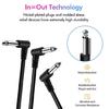 Anti-Noise Guitar Effects Cables 11.8Inch Right Angle Cord For Efficiency 2/4PCS