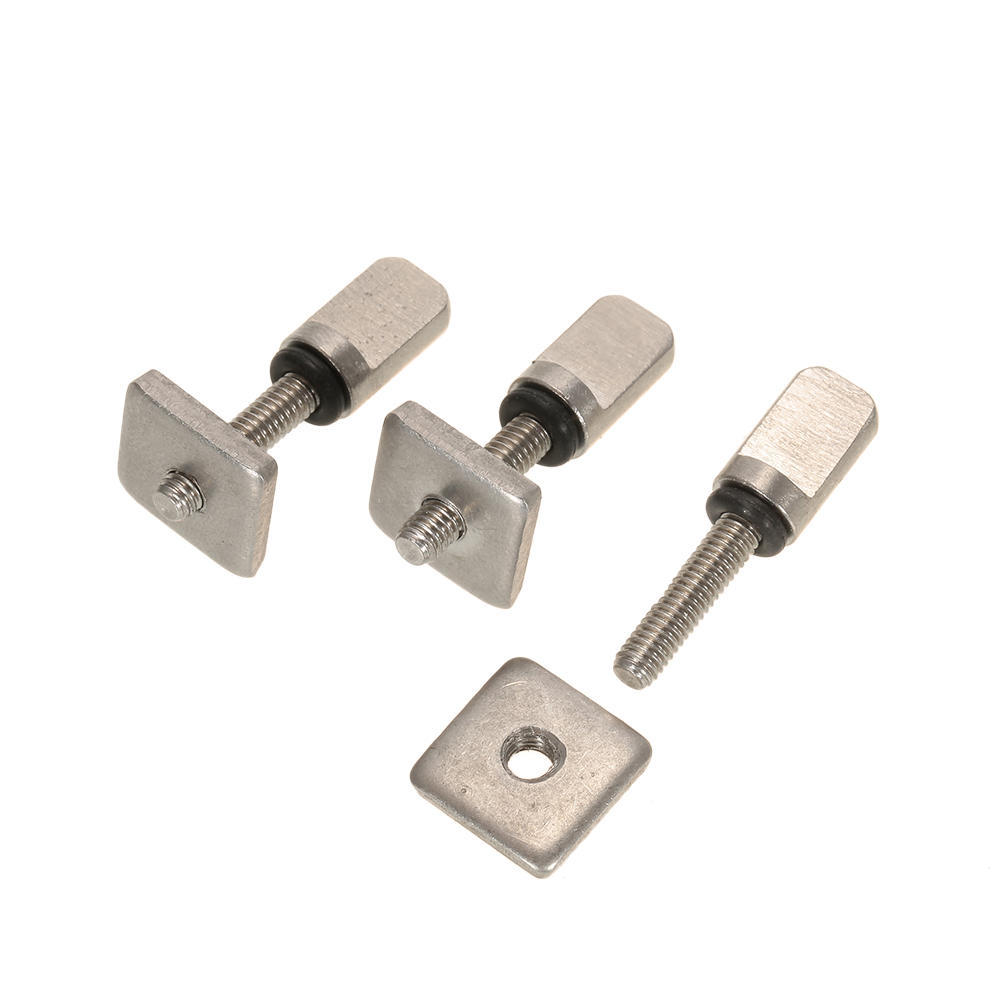 3 Surfboard Longboard Sliding Fin Screw & Fin Plate Replacement Kit for Stand Up Paddle Body Board