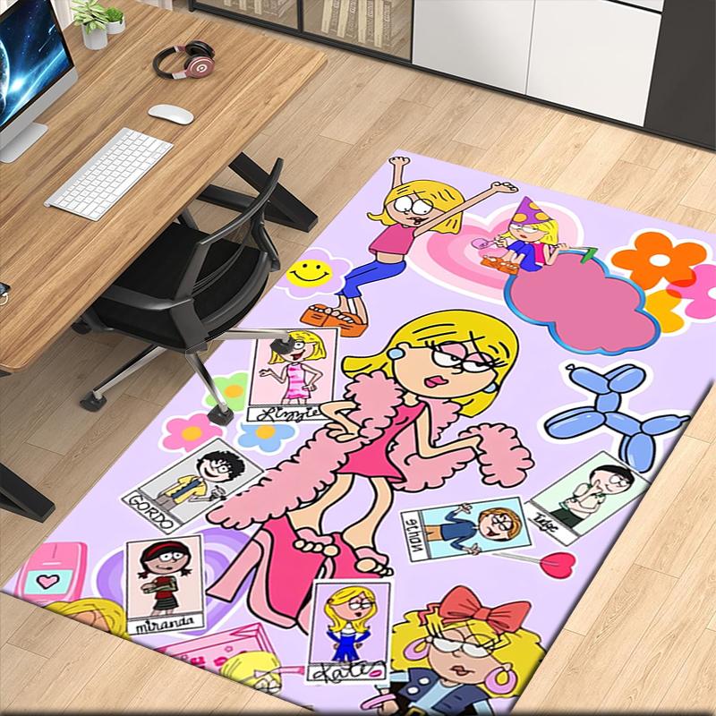 Lizzie McGuire Printed Carpet, for Office Chair Living Room Bedroom Kitchen Room Decor Gifts.