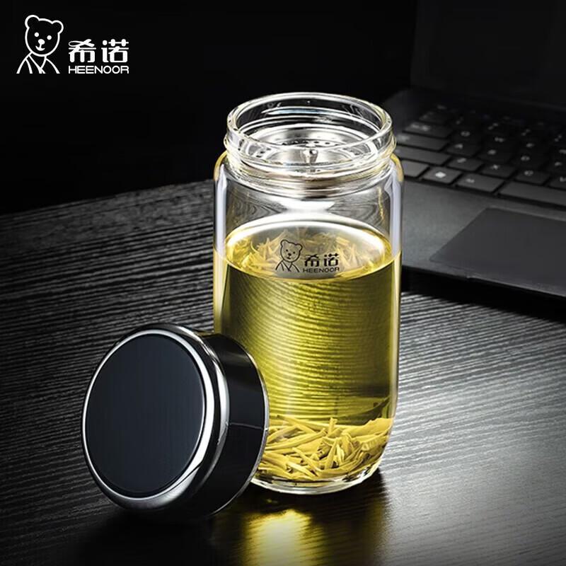 Xino XN-7717 Single-Layer Glass Tea Cup with Filter