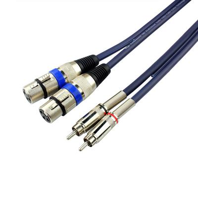 Univerzální převodní kabel XLR na RCA 2x XLR - 2x RCA 0,5 m