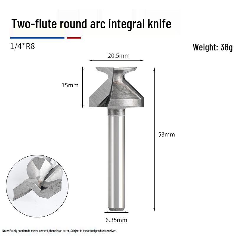 

Двусторонний нож с дугообразным изгибом для формирования трехкромочных деревянных дверей и шкафов с R18R30 смягчением без наполнителя