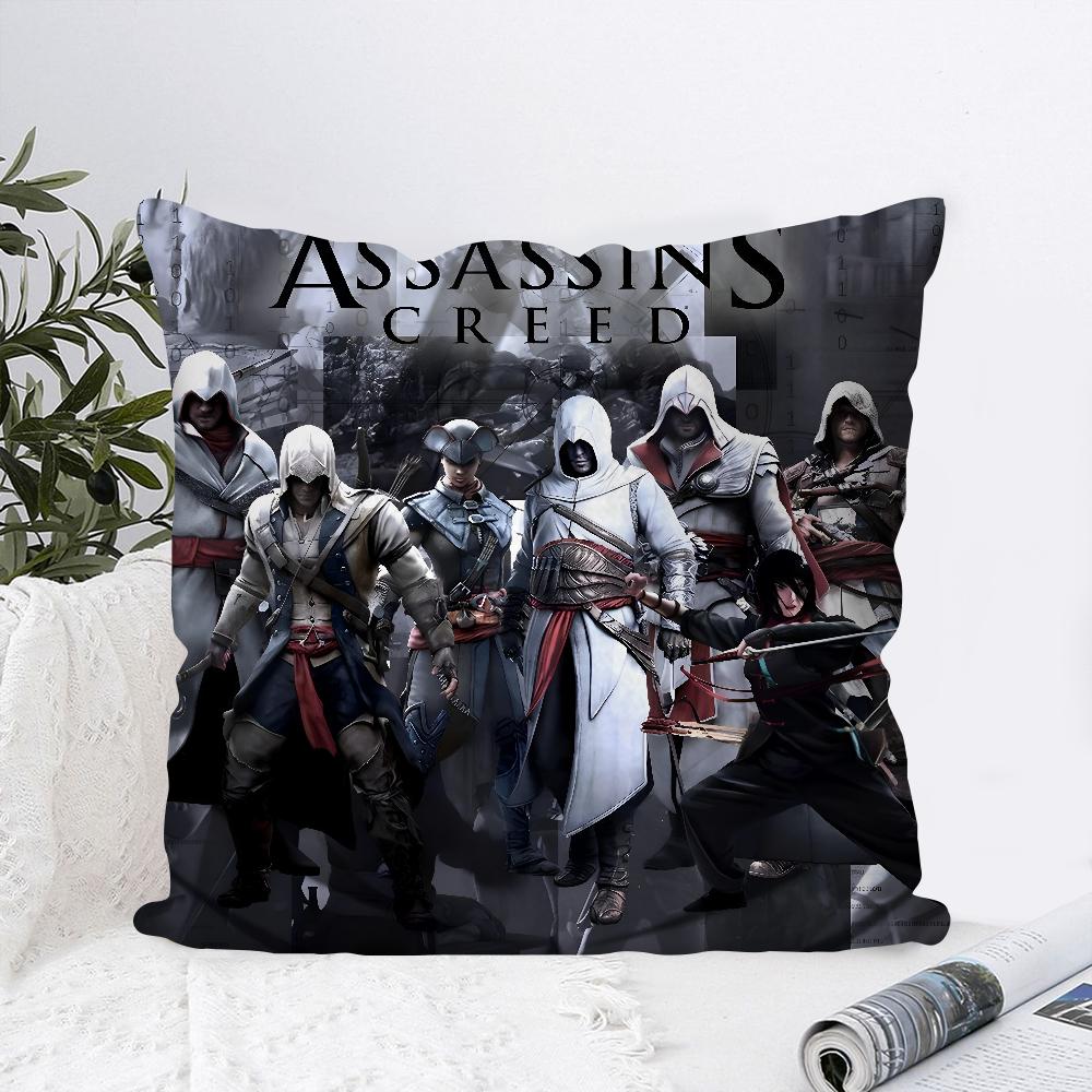 Game A-Assassins Creed Pillow Case Square Pillow Bedroom Sofa Leisure Comfort Cushion Car Living Room Home Decoration