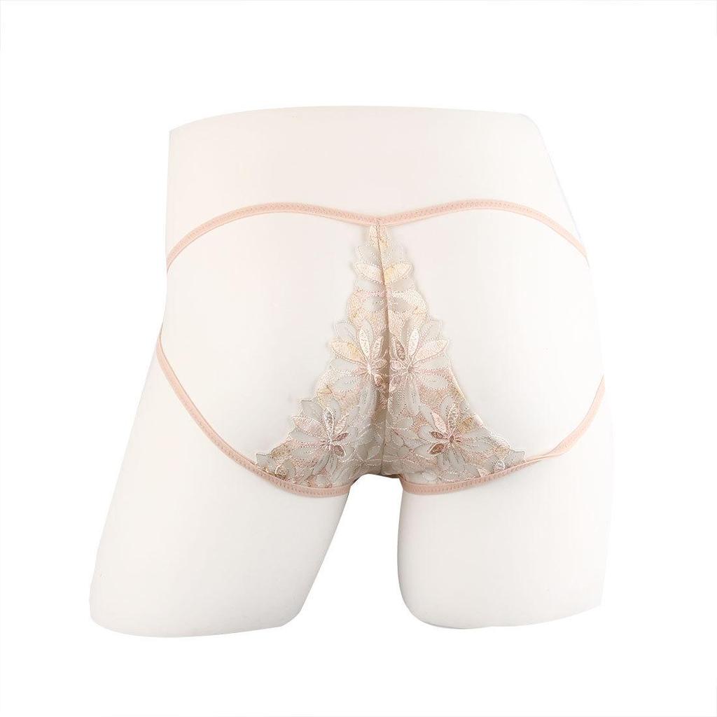 Perizoma da Uomo in Pizzo Ricamato: Intimo Dolce, Traspirante, Sexy a Vita Bassa.