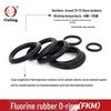 Black Fluororubber Waterproof O-Ring, Outer Diameter 31-40mm, 2mm Thick