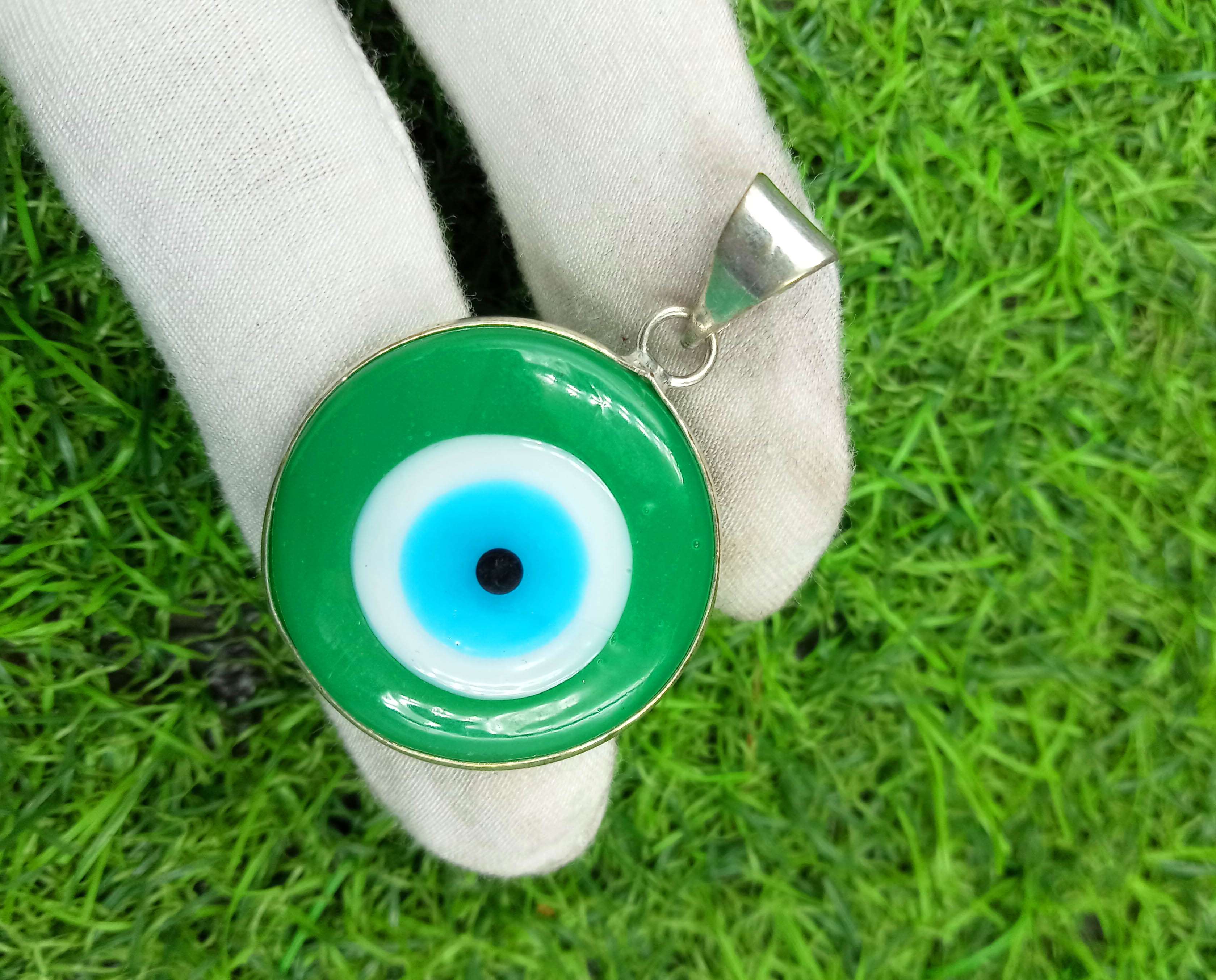 

Кулон с драгоценным камнем Evil Eye 925 пробы с серебряным покрытием DEP-436