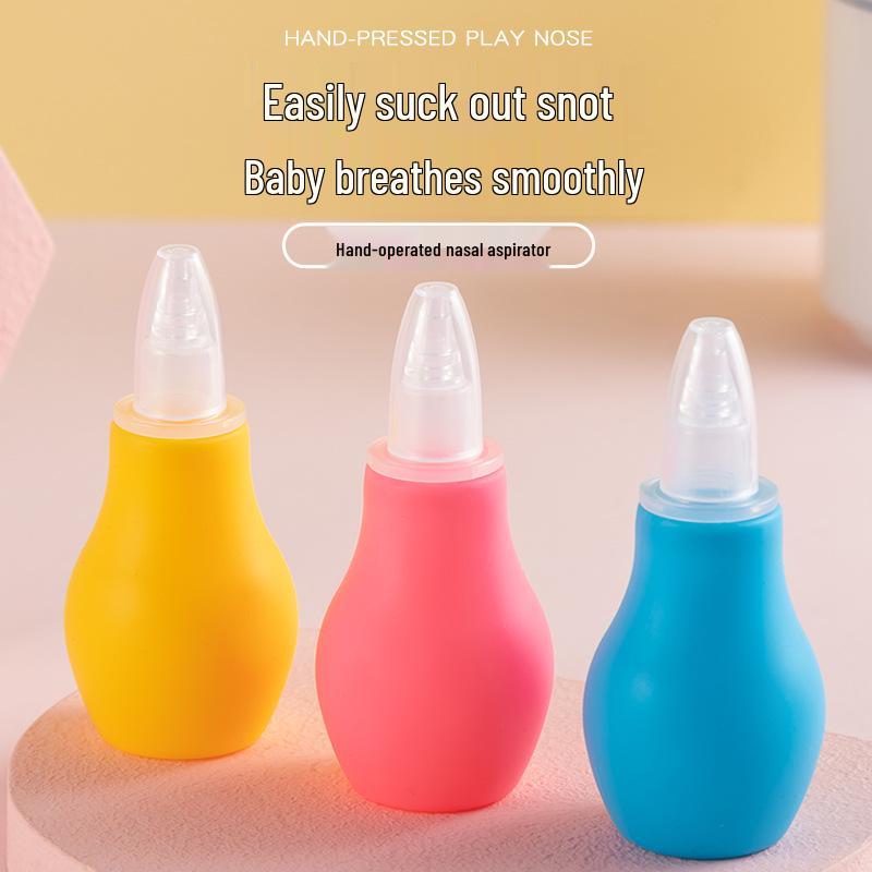 

Pump-Type Silicone Nasal Aspirator for Newborns - Cold and Runny Nose Cleaner Special Color