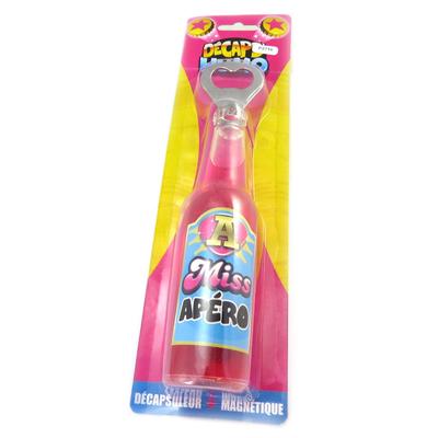 [P2716] - Dev Şişe Şeklinde Pembe Şişe Açacağı (Miss Apéro)
