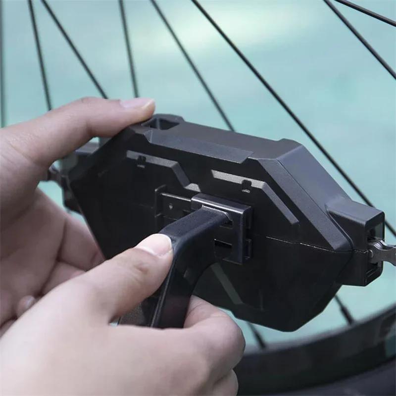 Portable Magnetic Bike Chain Cleaner Scrubber Brush Box for Road MTB Strong Cleaning Performance