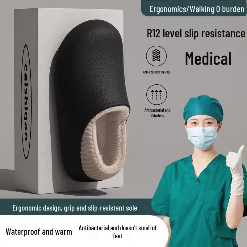 Женские хлопковые шлепанцы Birkenstock 2025 Бархатные Толстая подошва Водонепроницаемые С закрытым носком Универсальные полуботинки для осенизимы 4445 1090₽
