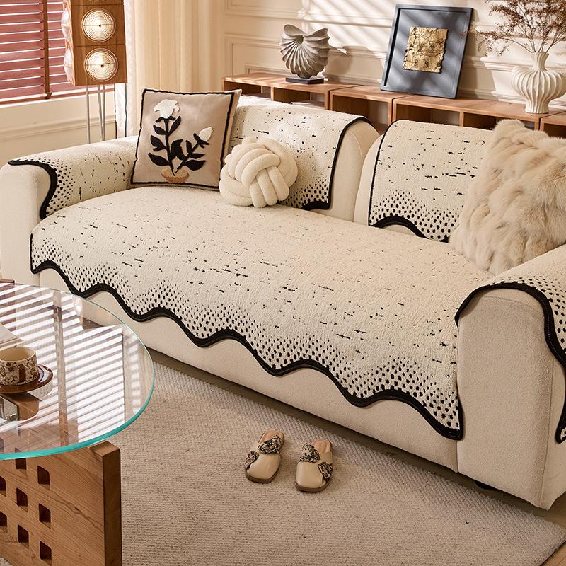 

Autumn And Winter Plush Special-Shaped Sofa Cushion New Light Luxury High-End Non-Slip Straight Sofa Sofa Seat Cushion 70*70cm