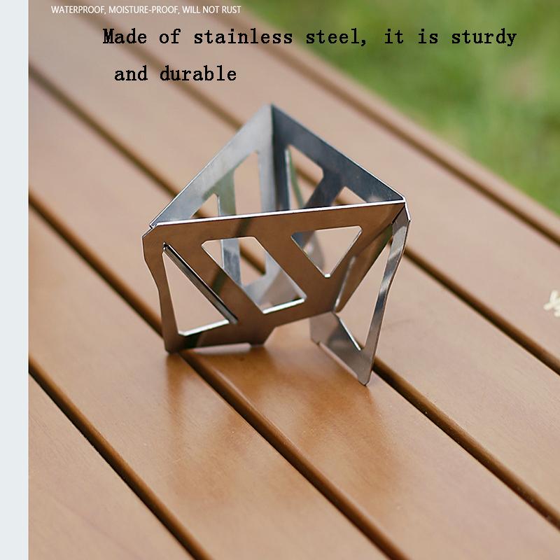 Foldable Coffee Dripper Stainless Steel Portable Pour Over Coffee Stand Camping Coffee Filter Holder Lightweight Outdoor Coffee