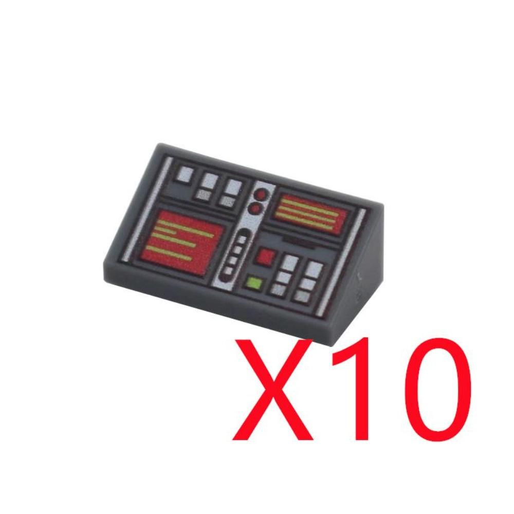 City Building Blocks Accessories Dashboard Audio Computer Control Center Radar Keyboard Mobile Phone Model Mini Brick Toy R054