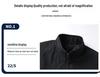 Men's Plus-Size Thick Fleece-Lined Stand Collar Jacket - Casual Fashion for Middle Age