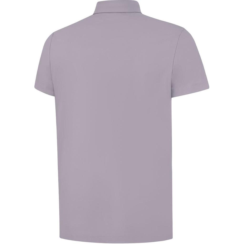 Li-Ning Fitness Series Solid Color Comfortable Breathable Versatile Casual Short Sleeve Polo Shirt Men Tops Lobster-Purple APLU151-3