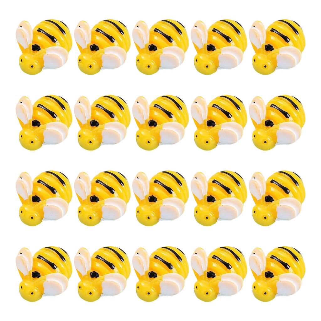 20 Piece Cartoon Miniature Bees Resins Fridge Magnets Funny Refrigerator Magnetic Sticker Kitchen Office Accessories