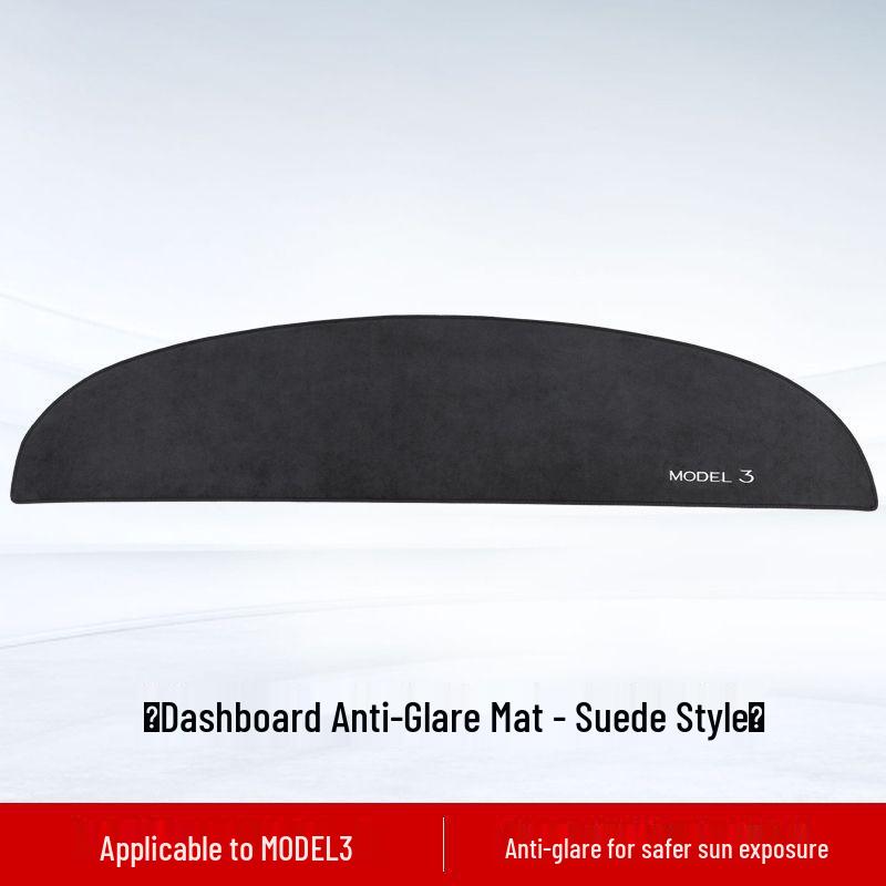 

Tesla Model 3/Y Dashboard Sunshade Pad - Anti-Glare Full Coverage Center Console Accessory