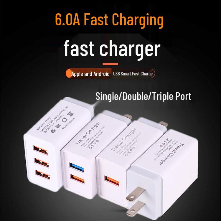 

Qualcomm QC3.0 Fast Charger for Android Smartphone, 9V/2A, 3-Port Charging Plug 2.4A [Single Port]