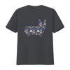 Corgi Floral T Shirt for Dog Moms Royal Design Lovers Pet Present Birthday Valentines Day Cute vintage Washed streetwear