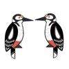 1 Pair Wooden Bird Door Topper Rustic Bird Door Corner Frame Sign for Kids Room Doorway Wall Decor Housewarming Gift for Family Couples Nature Lovers
