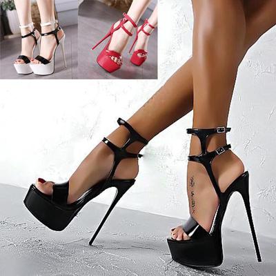 Pantofi Moda Dama Vara Tocuri Inalte Peep Teo Sandale Platforma Impermeabil Marime Plus