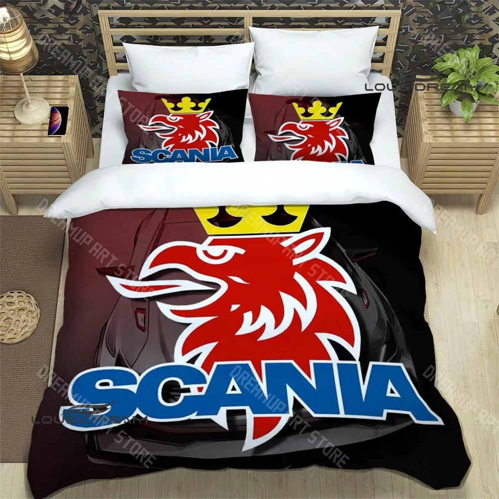 3D S-Scania Logo Printed Bedding Sets Exquisite Supplies Set Duvet Cover Bed Comforter Set Bedding Set Luxury Birthday Gift
